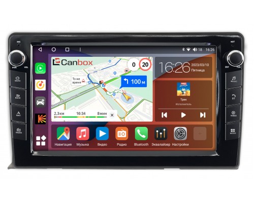 Toyota ISis 2004-2018 Canbox H-Line 7822-9-458 на Android 10 (4G-SIM, 3/32, DSP, IPS) С крутилками