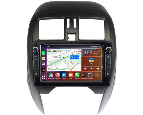 Nissan March IV (K13) 2013-2022 Canbox H-Line 7822-9-NI097N на Android 10 (4G-SIM, 3/32, DSP, IPS) С крутилками