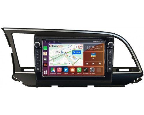 Hyundai Elantra 6 (AD) (2015-2019) Canbox H-Line 7822-9025 для авто без камеры на Android 10 (4G-SIM, 3/32, DSP, IPS) С крутилками