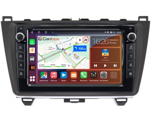 Mazda 6 (GH) (2007-2013) Canbox H-Line 7822-9033 на Android 10 (4G-SIM, 3/32, DSP, IPS) С крутилками