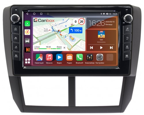 Subaru Forester 3, Impreza 3 (2007-2013) Canbox H-Line 7822-9080 на Android 10 (4G-SIM, 3/32, DSP, IPS) С крутилками