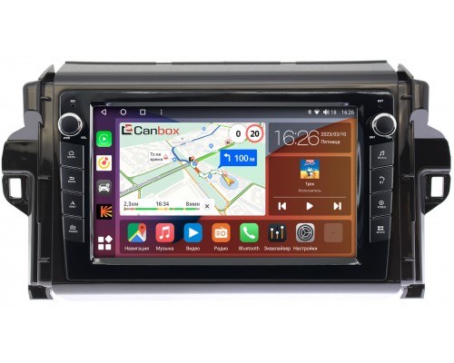 Toyota Fortuner 2 (2015-2022) Canbox H-Line 7822-9106 Android 10 (4G-SIM, 3/32, DSP, IPS) С крутилками