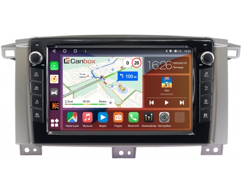 Toyota Land Cruiser 105 2002-2008 Canbox H-Line 7822-9121 на Android 10 (4G-SIM, 3/32, DSP, IPS) С крутилками (для авто с МКПП)