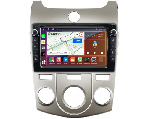 Kia Cerato 2 (2008-2013) для авто с кондиционером Canbox H-Line 7822-9128 Android 10 (4G-SIM, 3/32, DSP, IPS) С крутилками