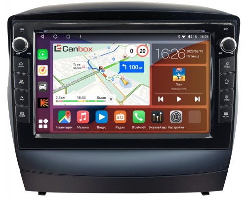 Hyundai ix35, Tucson II 2011-2015 (для авто с камерой) Canbox H-Line 7822-9180 на Android 10 (4G-SIM, 3/32, DSP, IPS) С крутилками