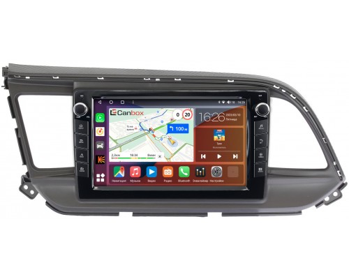 Hyundai Elantra 6 (AD) (2018-2020) Canbox H-Line 7822-9207 на Android 10 (4G-SIM, 3/32, DSP, IPS) С крутилками