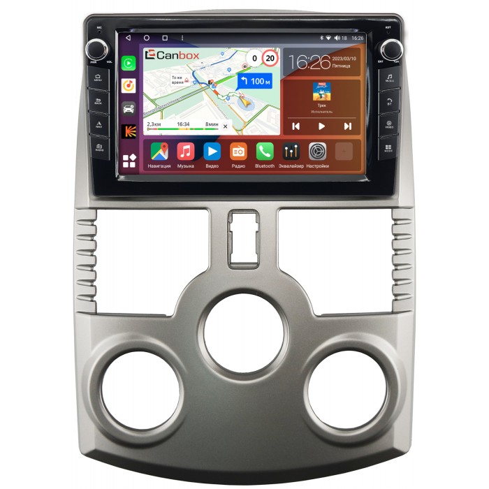 Штатная магнитола Toyota Rush (2006-2016) Canbox H-Line 7822-9372 на Android 10 (4G-SIM, 3/32, DSP, IPS) С крутилками