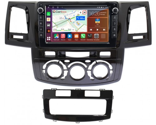Toyota Hilux VII, Fortuner I 2005-2015 Canbox H-Line 7822-9414 на Android 10 (4G-SIM, 3/32, DSP, IPS) С крутилками