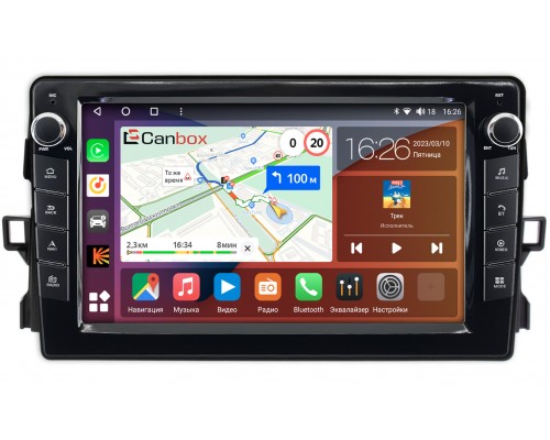 Toyota Auris (2006-2012) Canbox H-Line 7822-9427 на Android 10 (4G-SIM, 3/32, DSP, IPS) С крутилками