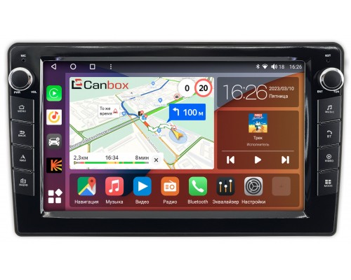 Toyota Mark II (X100), Chaser (X100), Cresta (X100) 1996-2001 Canbox H-Line 7822-9455 на Android 10 (4G-SIM, 3/32, DSP, IPS) С крутилками