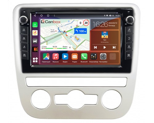 Volkswagen Scirocco 2009-2015 (для авто с автоматическим климатом) Canbox H-Line 7823-9-1244 на Android 10 (4G-SIM, 4/64, DSP, IPS) С крутилками