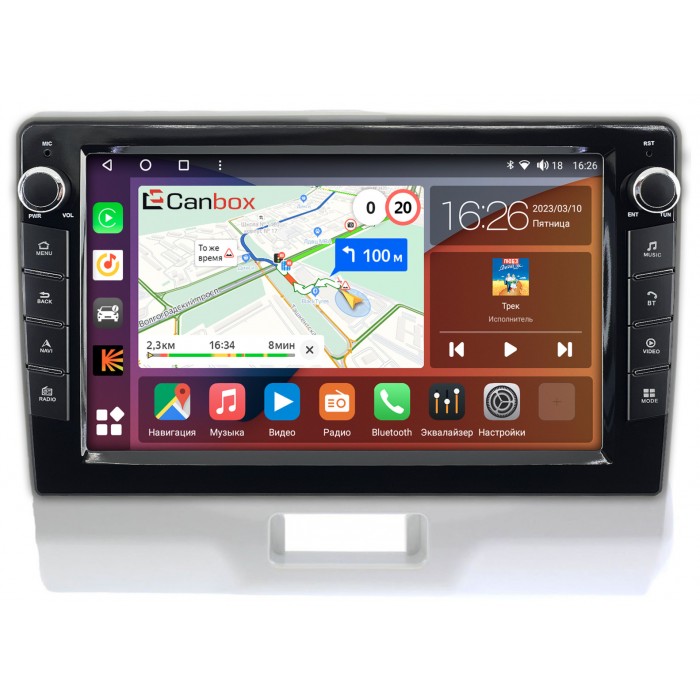 Штатная магнитола Suzuki Hustler (2014-2019) Canbox H-Line 7823-9-1379 на Android 10 (4G-SIM, 4/64, DSP, IPS) С крутилками