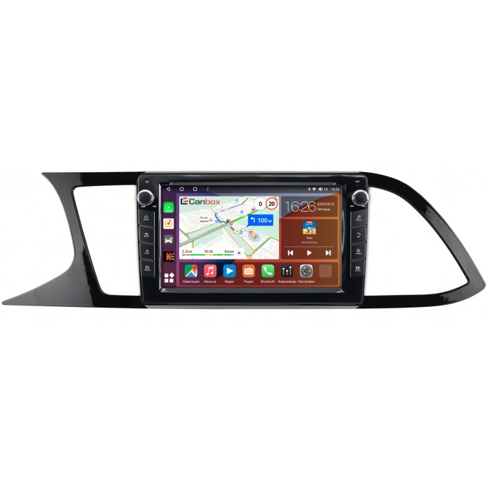 Штатная магнитола Seat Leon III 2012-2016 Canbox H-Line 7823-9-224 на Android 10 (4G-SIM, 4/64, DSP, IPS) С крутилками