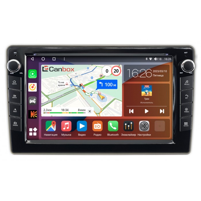 Штатная магнитола Hyundai Getz (2002-2005) Canbox H-Line 7823-9-755 на Android 10 (4G-SIM, 4/64, DSP, IPS) С крутилками