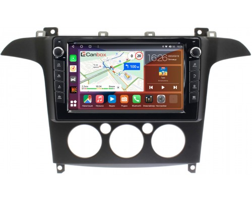 Ford S-MAX 2006-2015 (с кондиционером) Canbox H-Line 7823-9-FR098N на Android 10 (4G-SIM, 4/64, DSP, IPS) С крутилками