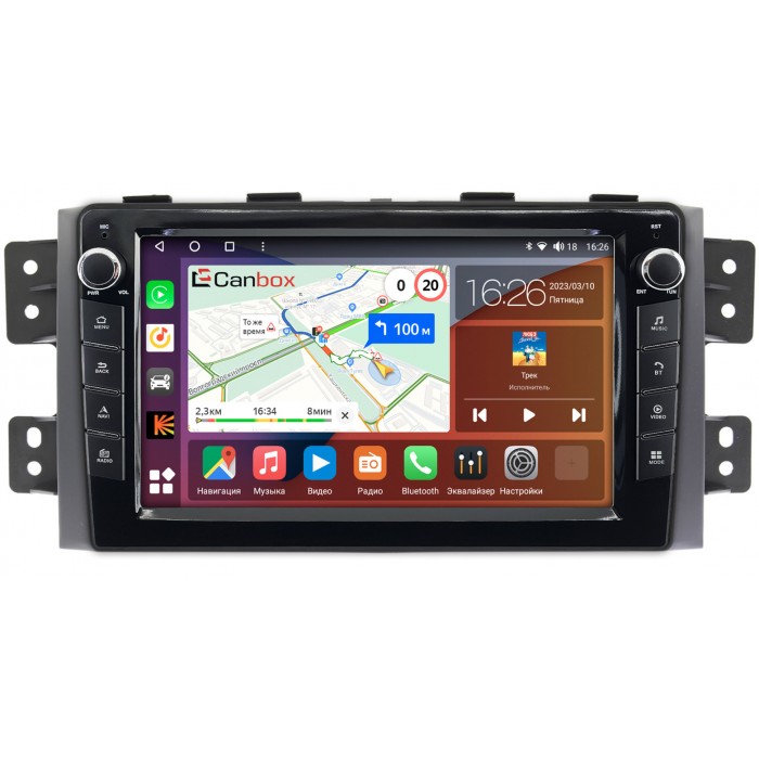 Штатная магнитола Kia Mohave I 2008-2016 Canbox H-Line 7823-9142 на Android 10 (4G-SIM, 4/64, DSP, IPS) С крутилками