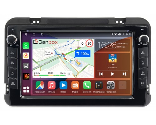 Canbox H-Line 7823-9190 на Android 10 (4G-SIM, 4/64, DSP, IPS) С крутилками