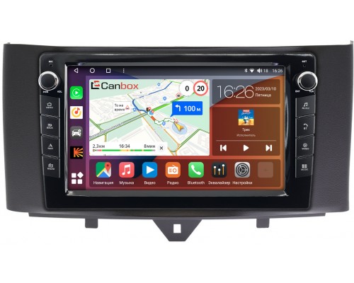Smart Fortwo 2 (2011-2015) Canbox H-Line 7823-9251 на Android 10 (4G-SIM, 4/64, DSP, IPS) С крутилками
