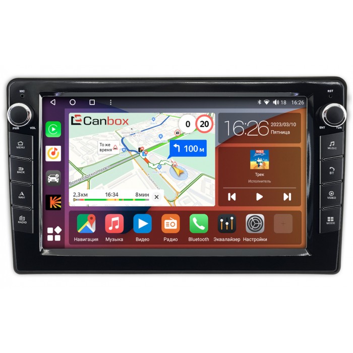 Штатная магнитола Honda Pilot 2002-2008 Canbox H-Line 7824-9-1145 Android 10 (4G-SIM, 6/128, DSP, IPS) С крутилками