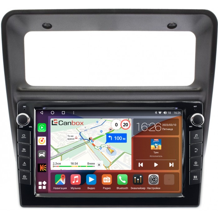 Штатная магнитола Mitsubishi Pajero II 1991-1999 Canbox H-Line 7824-9-1324 на Android 10 (4G-SIM, 6/128, DSP, IPS) С крутилками