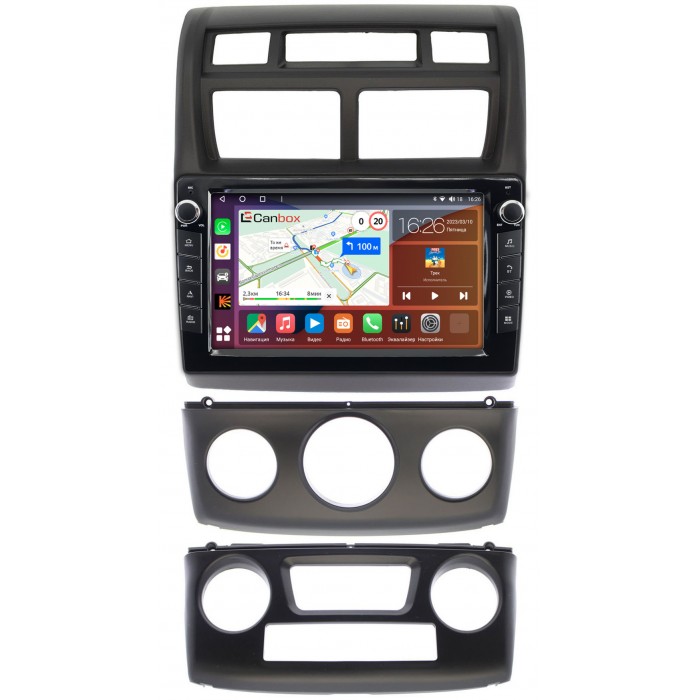 Штатная магнитола Kia Sportage II 2008-2010 Canbox H-Line 7824-9049 на Android 10 (4G-SIM, 6/128, DSP, IPS) С крутилками