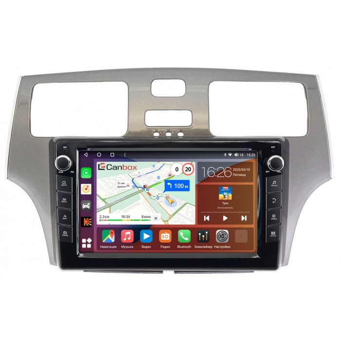 Штатная магнитола Lexus ES 4 (2001-2006) Canbox H-Line 7824-9134 Android 10 (4G-SIM, 6/128, DSP, IPS) С крутилками