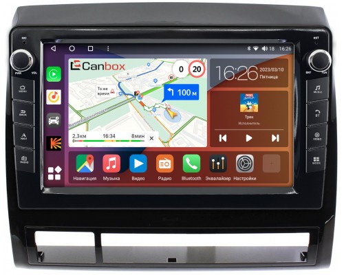 Toyota Tacoma II 2004-2011 (глянец) Canbox H-Line 7824-9173 на Android 10 (4G-SIM, 6/128, DSP, IPS) С крутилками