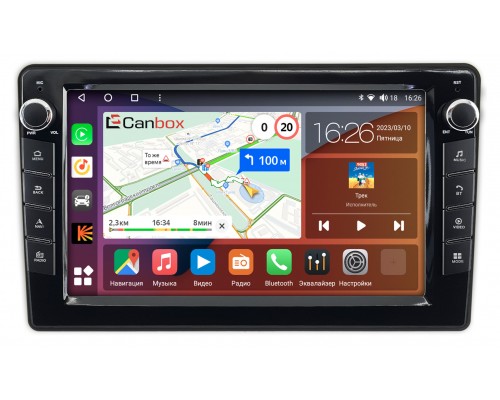 Mitsubishi Outlander I 2002-2008 (левый руль) Canbox H-Line 7824-9197 на Android 10 (4G-SIM, 6/128, DSP, IPS) С крутилками