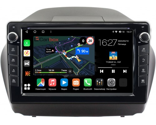 Hyundai ix35 2010-2015 Canbox M-Line 7825-1042 на Android 10 (4G-SIM, 2/32, DSP, QLed) С крутилками (для авто с камерой)