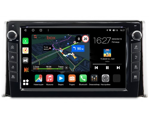 Toyota RAV4 (XA50) 2018-2022 Canbox M-Line 7825-1097 на Android 10 (4G-SIM, 2/32, DSP, QLed) С крутилками