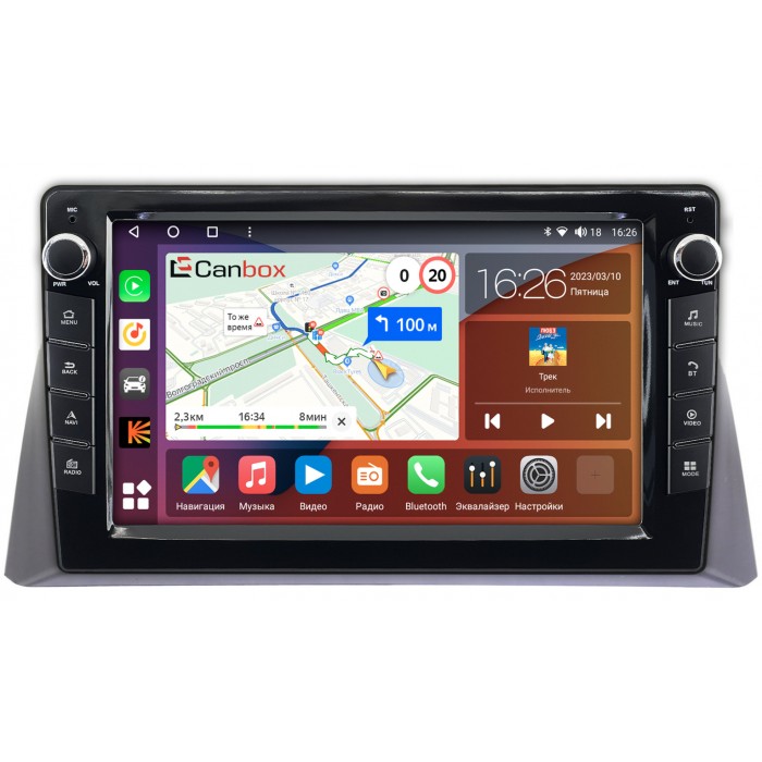 Штатная магнитола Honda Crosstour (2009-2012) Canbox H-Line 7826-10-1114 на Android 10 (4G-SIM, 3/32, DSP, QLed) С крутилками