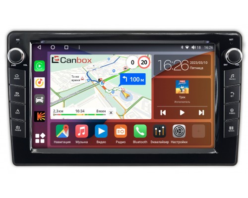 Jeep Commander, Compass, Grand Cherokee, Liberty, Wrangler Canbox H-Line 7826-10-1130 на Android 10 (4G-SIM, 3/32, DSP, QLed) С крутилками
