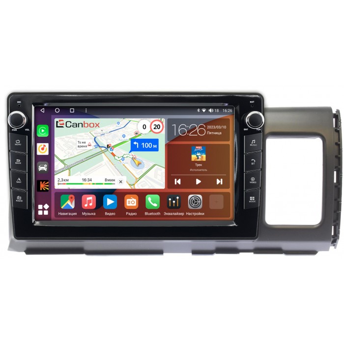 Штатная магнитола Toyota Wish I 2003-2009 Canbox H-Line 7826-10-1141 на Android 10 (4G-SIM, 3/32, DSP, QLed) С крутилками