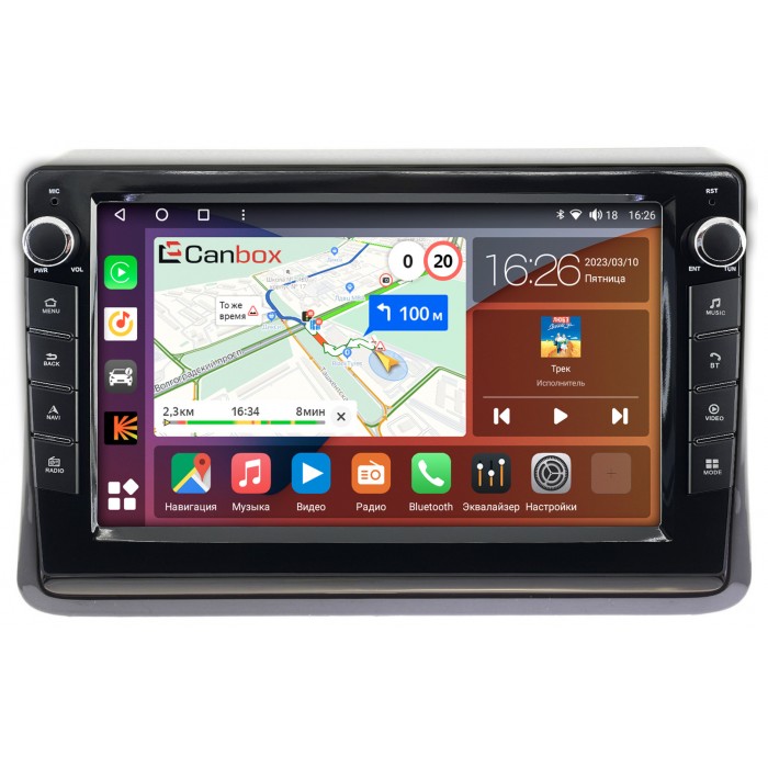 Штатная магнитола Toyota Esquire, Noah 3 (R80), Voxy 3 (R80) (2014-2022) Canbox H-Line 7826-10-197 на Android 10 (4G-SIM, 3/32, DSP, QLed) С крутилками