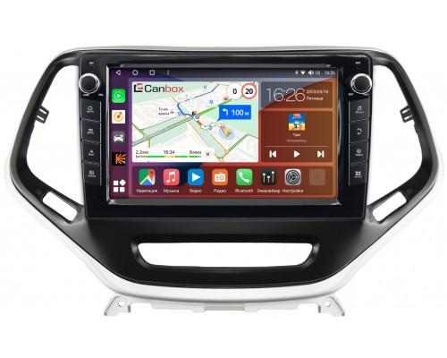 Jeep Cherokee 5 (KL) (2013-2022) Canbox H-Line 7826-10-811 на Android 10 (4G-SIM, 3/32, DSP, QLed) С крутилками