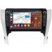 Штатная магнитола Toyota Camry XV50 (2011-2014) Canbox H-Line 7827-10-169-1 на Android 10 (4G-SIM, 4/64, DSP, QLed) С крутилками (для авто с камерой, JBL)