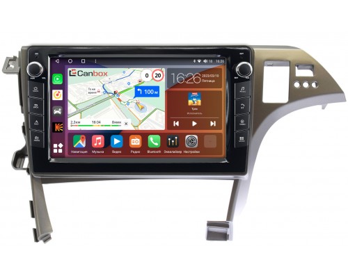 Toyota Prius III (XW30) 2009-2015 (правый руль) Canbox H-Line 7827-10-780 на Android 10 (4G-SIM, 4/64, DSP, QLed) С крутилками