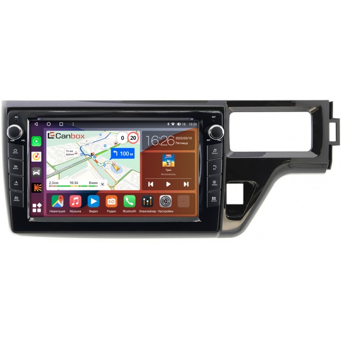 Штатная магнитола Honda Stepwgn V 2015-2022 Canbox H-Line 7827-1099 на Android 10 (4G-SIM, 4/64, DSP, QLed) С крутилками