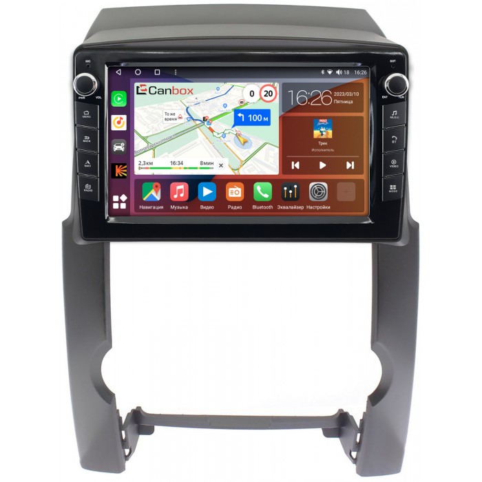 Штатная магнитола Kia Sorento II 2009-2012 (с усилителем) Canbox H-Line 7828-10-1131-1 на Android 10 (4G-SIM, 6/128, DSP, QLed) С крутилками