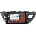 Штатная магнитола Toyota Corolla 11 (2012-2016) Canbox H-Line 7828-1026 на Android 10 (4G-SIM, 6/128, DSP, QLed) С крутилками (для авто с камерой)