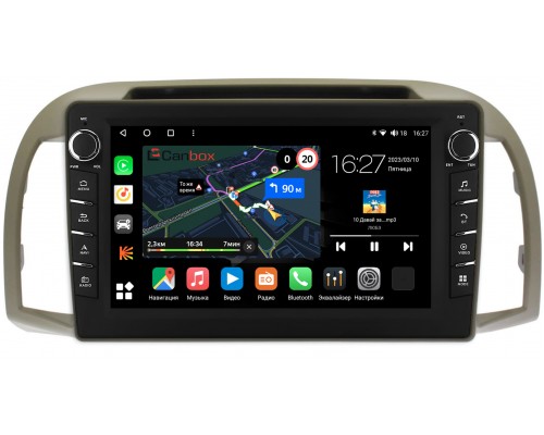 Nissan Micra III (K12), March III (K12) 2006-2010 Canbox M-Line 7831-9-1354 на Android 10 (4G-SIM, 2/32, DSP, IPS) С крутилками
