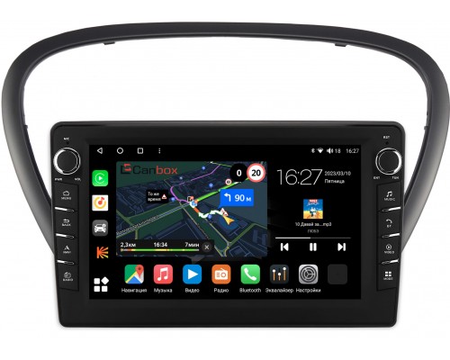 Peugeot 607 (2004-2010) Canbox M-Line 7831-9-6060 Android 10 (4G-SIM, 2/32, DSP, IPS) С крутилками