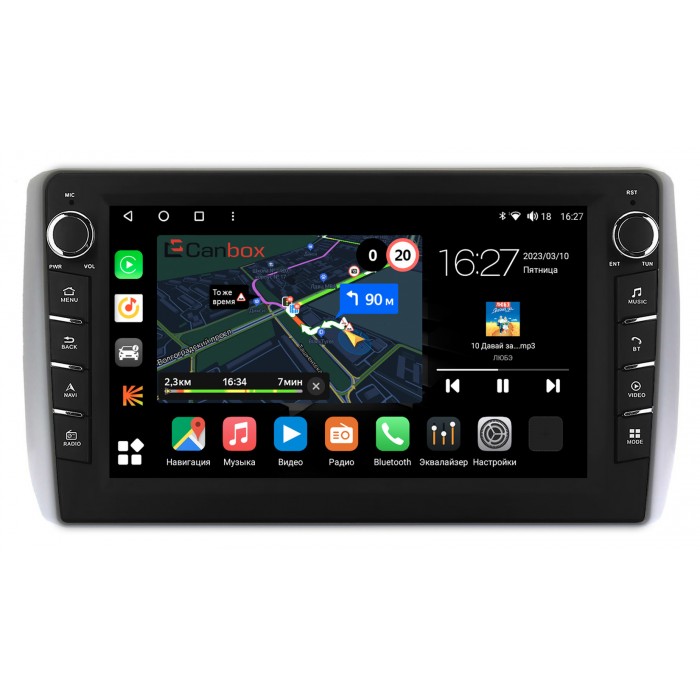 Штатная магнитола Toyota Ist II (2007-2016) Canbox M-Line 7831-9-666 на Android 10 (4G-SIM, 2/32, DSP, IPS) С крутилками