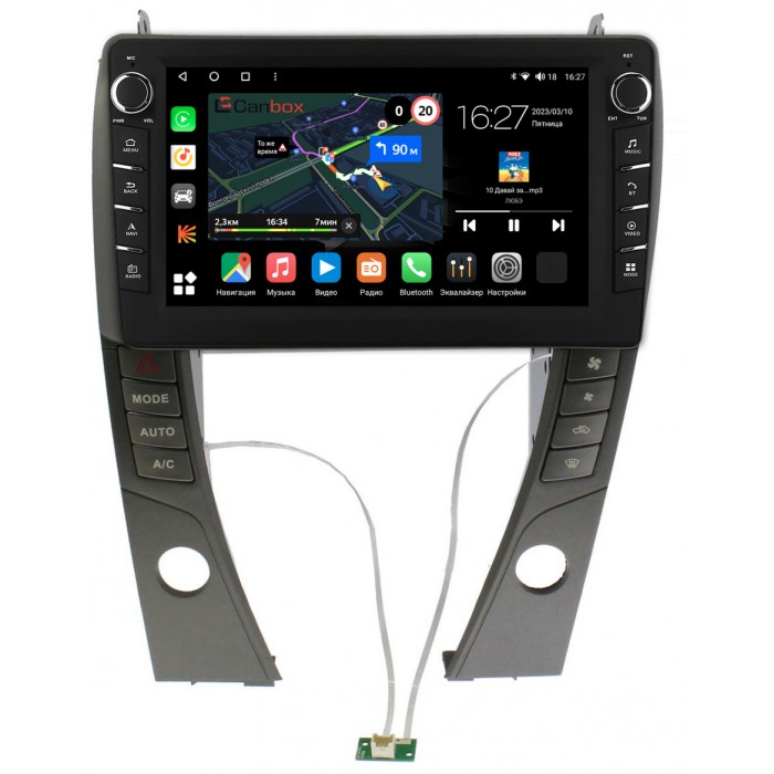 Штатная магнитола Lexus ES 5 (2006-2012) (для авто с монитором) Canbox M-Line 7831-9-6968 на Android 10 (4G-SIM, 2/32, DSP, IPS) С крутилками