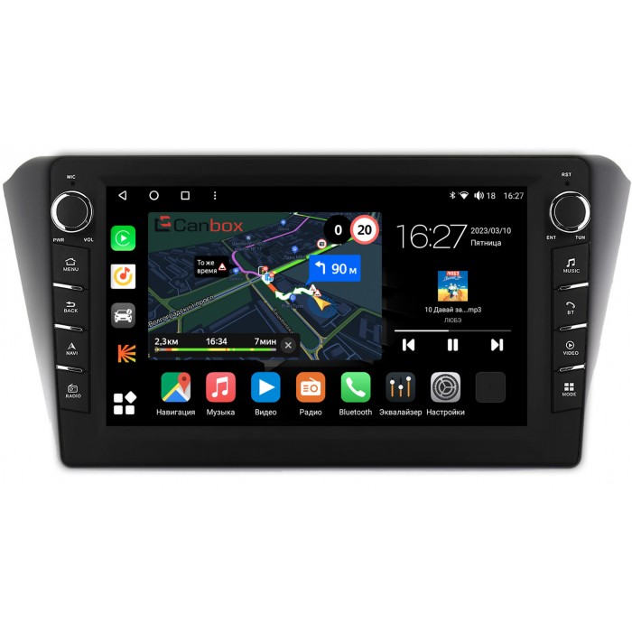 Штатная магнитола Subaru Exiga (2008-2018) Canbox M-Line 7831-9-742 на Android 10 (4G-SIM, 2/32, DSP, IPS) С крутилками