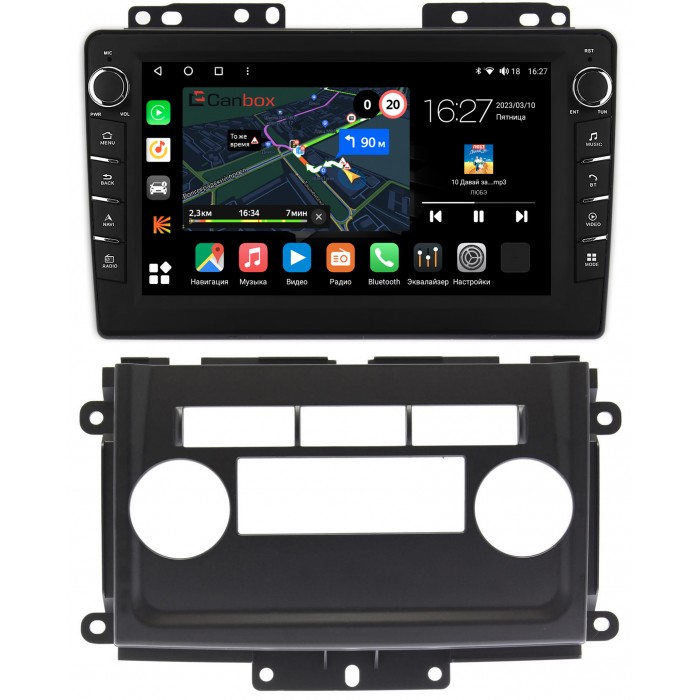 Штатная магнитола Nissan Xterra II (2005-2015) Canbox M-Line 7831-9-NI082N на Android 10 (4G-SIM, 2/32, DSP, IPS) С крутилками