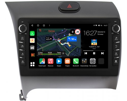 Kia Cerato 3 (2013-2020) Canbox M-Line 7831-9013 на Android 10 (4G-SIM, 2/32, DSP, IPS) С крутилками для авто без камеры