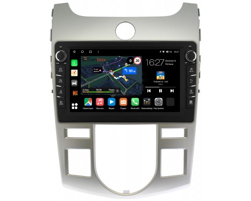 Kia Cerato 2 (2008-2013) (серебро) Canbox M-Line 7831-9019 для авто с климатом (тип 1) на Android 10 (4G-SIM, 2/32, DSP, IPS) С крутилками