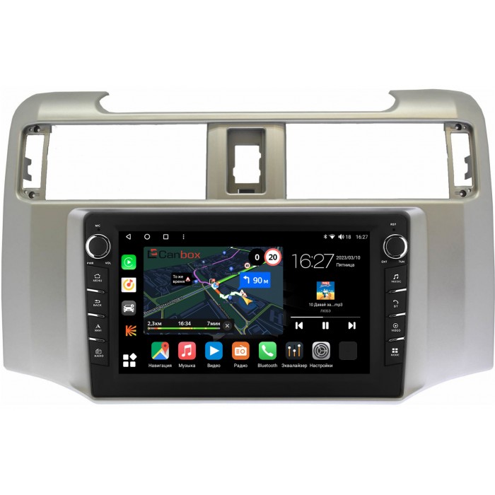 Штатная магнитола Toyota 4Runner 5 (2009-2022) Canbox M-Line 7831-9380 на Android 10 (4G-SIM, 2/32, DSP, IPS) С крутилками