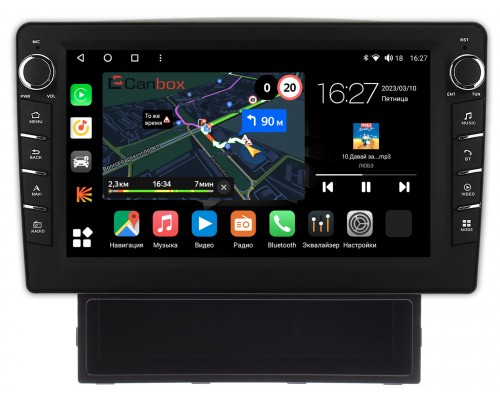 Nissan AD 3 (2006-2022) Canbox M-Line 7831-9384 на Android 10 (4G-SIM, 2/32, DSP, IPS) С крутилками